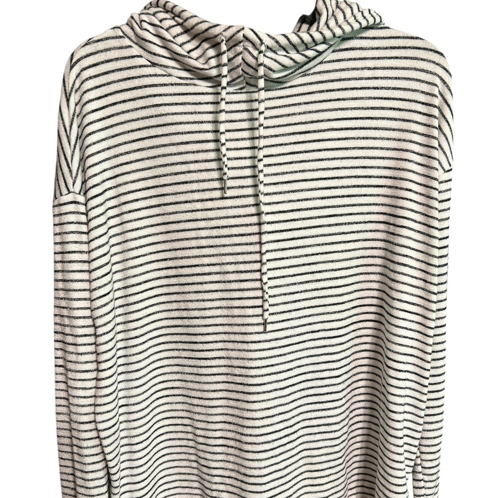 GAP Black and White Striped Hoodie